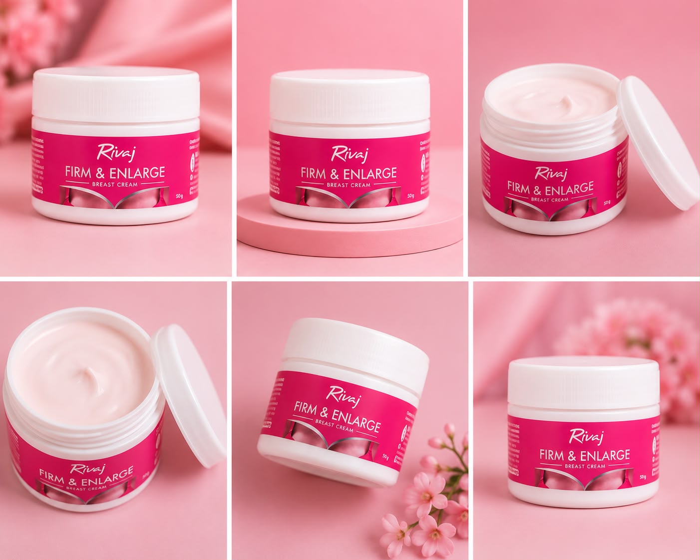 Rivaj Firm & Enlarge Breast Cream – 50g | Skin Firming & Care